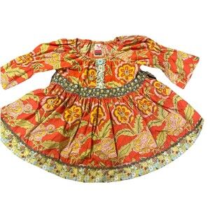 Matilda Jane Serendipity Floral Peasant Top Size 8